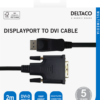 Cavo Deltaco Displayport(M) a DVI-D(M) 2Mt