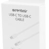 Cavo Essentials Type C 3A 60W 2Mt bianco