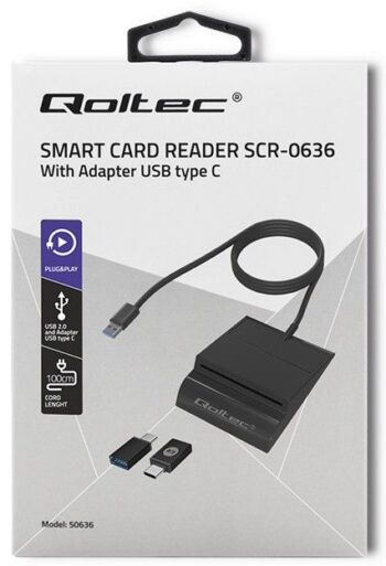 Lettore Smartcard Qoltec Usb x firma digitale