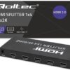 Splitter HDMI, 1 in a 4 out, 4K, HDCP nero
