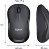 Mouse Wireless Logitech M185 Swift Grey