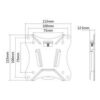 Supporto fisso Deltaco da 13" a 27"