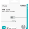 Cavo Deltaco da Lightning a Usb da 1Mt