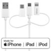 Cavo Deltaco USB-A 3-in1