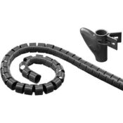 Canalina coprifilo spirale 25mm 2,50mt Nero