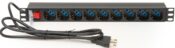 Multipresa Rack 19" 9 Posti univ.con int