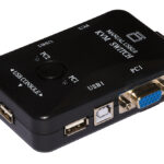 Switch Kvm USB VGA per 2 PC cavi inclusi
