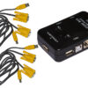 Switch Kvm USB VGA per 2 PC cavi inclusi