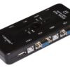 Switch Kvm USB VGA per 4 PC cavi inclusi