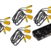 Switch Kvm USB VGA per 4 PC cavi inclusi