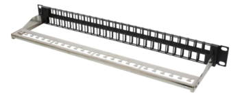 Patch Panel 48 Porte 1U vuoto Bk