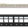 Patch Panel 24 Porte 1U vuoto Bk
