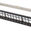 Patch Panel 24 Porte 1U vuoto Bk