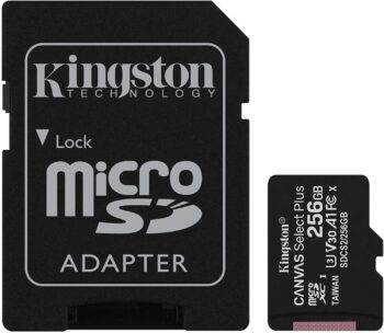 Micro SD Kingston 256Gb + adat.CL10 100MB/s