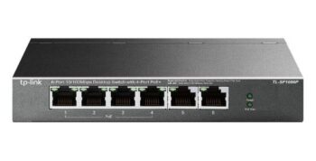 Switch di rete 6 Porte 10/100Mbps,4 POE+