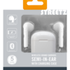 Auricolari Streetz con microfono TWS Bianco