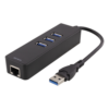 HUB USB 3.0 a 3 porte + 1 RJ45 Gigabit