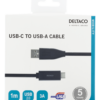 Cavo Deltaco Type C a USB 2.0 M.1Mt