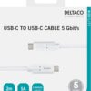 Cavo USB 2.0 Type C M/M 5 Gbs 5A da 2Mt
