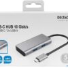 HUB USB-C 3.1 2 porte USB + 2 porte USB-C