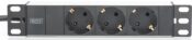 Multipresa Rack 10" 3 prese 16A 1 Unita