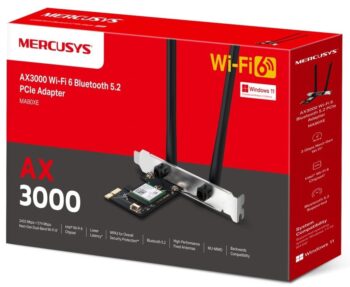 Scheda Wi-Fi 6 Bluetooth Mercusys PCI Expres