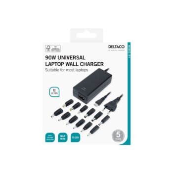Alimentatore Deltaco per Notebook Univ. 90W