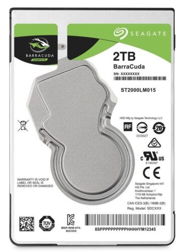 HD 2,5" da 2 Tera Seagate 5400rpm Sata 6