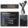 Switch di rete Qoltec 10 Porte Gigabit POE