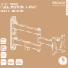 Braccio Deltaco a 3 snodi da 13" a 27"