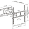 Braccio Deltaco a 3 Snodi da 32" a 55"
