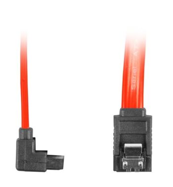 Cavo Sata III 7 Poli 30cm con Clip 90° rosso