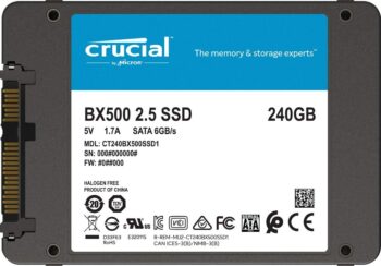 Ssd Crucial 2,5" da 240Gb