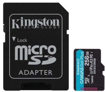 Micro SD Kingston 256GB + adat.CL 10 170Mb/s