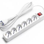 Multipresa a 6 Vie con Inter. 16A cavo 3Mt