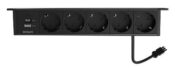 Multipresa Under-desk 5xSchuko/1xUSB-A+USB-C