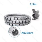 Canalina coprifilo spirale 0,20mm 1,50mt Grig