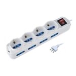 Multipresa a 12 Vie 4 Shuko+ 8 bipasso 16A