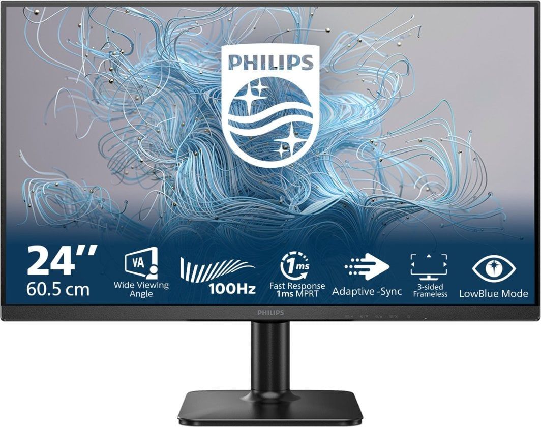 Monitor Philips 24" FHD VA Vga/Hdmi