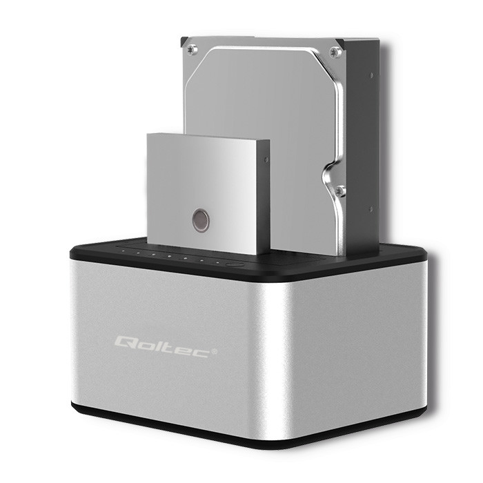 Docking Station Dual Disk per HDD 2,5" e 3,5"