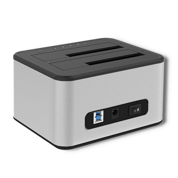 Docking Station Dual Disk per HDD 2,5" e 3,5"