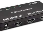 Splitter HDMI, 1 in a 2 out, 4K, nero
