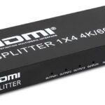 Splitter HDMI, 1 in a 4 out, 4K, HDCP nero