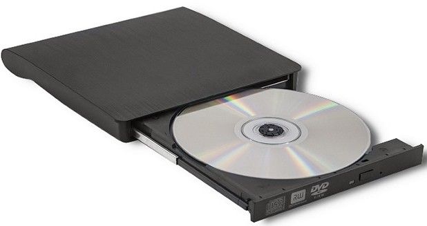 Masterizzatore DVD Esterno Qoltec Nero