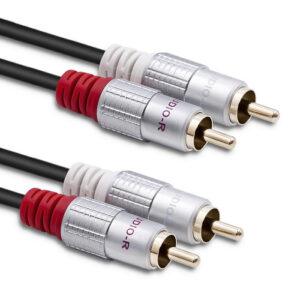 Cavo Qoltec 2xRCA Maschio/2xRCA Maschio 0,5Mt