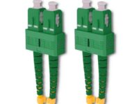 Cavo Fibra Ottica SC/SC APC Duplex 9/125 1M