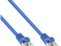 Cavo di rete Cat.5e F/UTP da 1Mt Blu