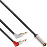 Cavo audio jack 3,5mm (F) a 2X Jack 3.5mm (M)