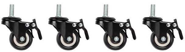 Set 4 Ruote Lanberg per Armadi 19"