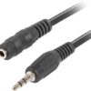 Prolunga stereo Jack 3.5mm M/F 1,5Mt